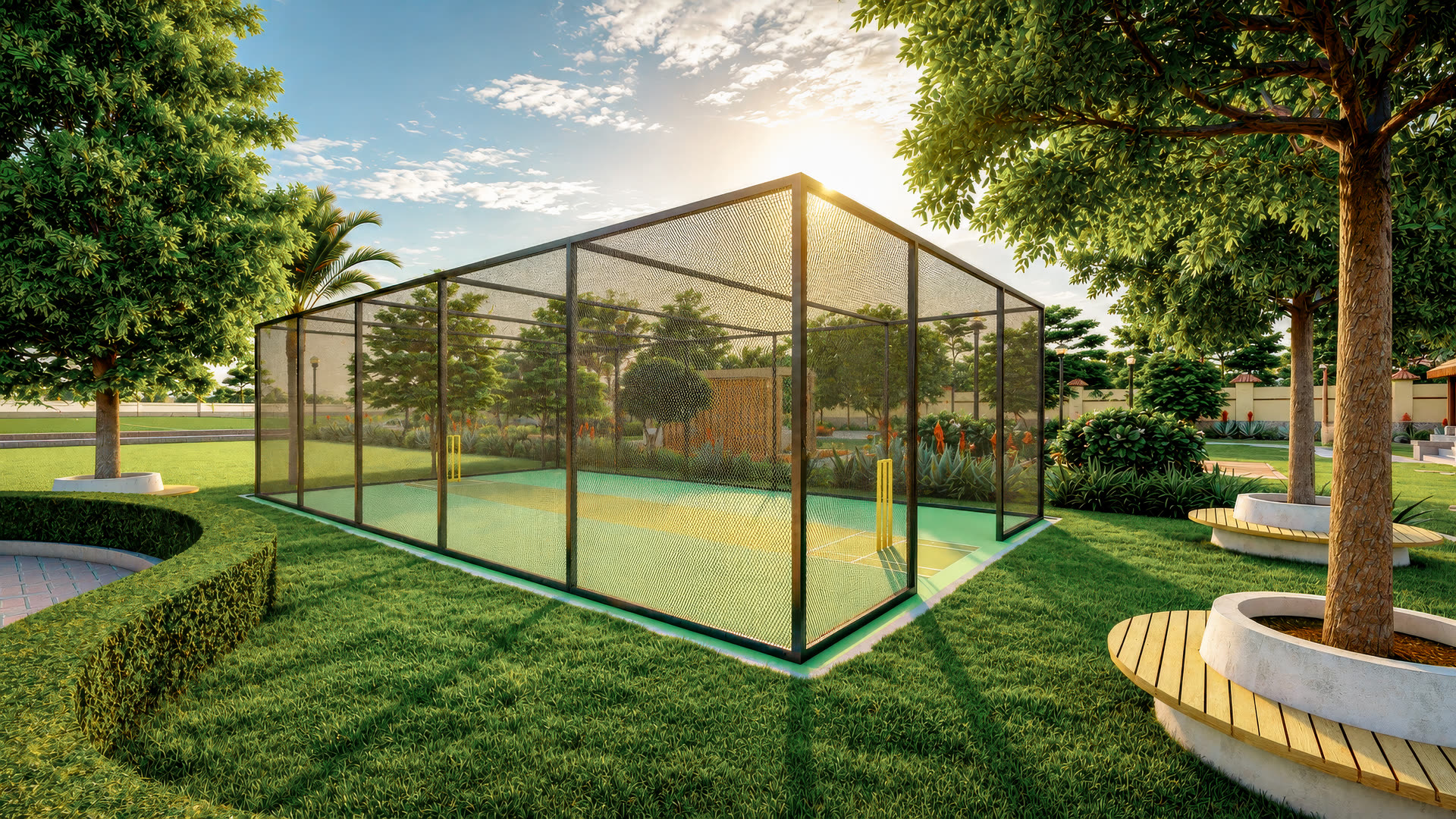 Landscaped parks