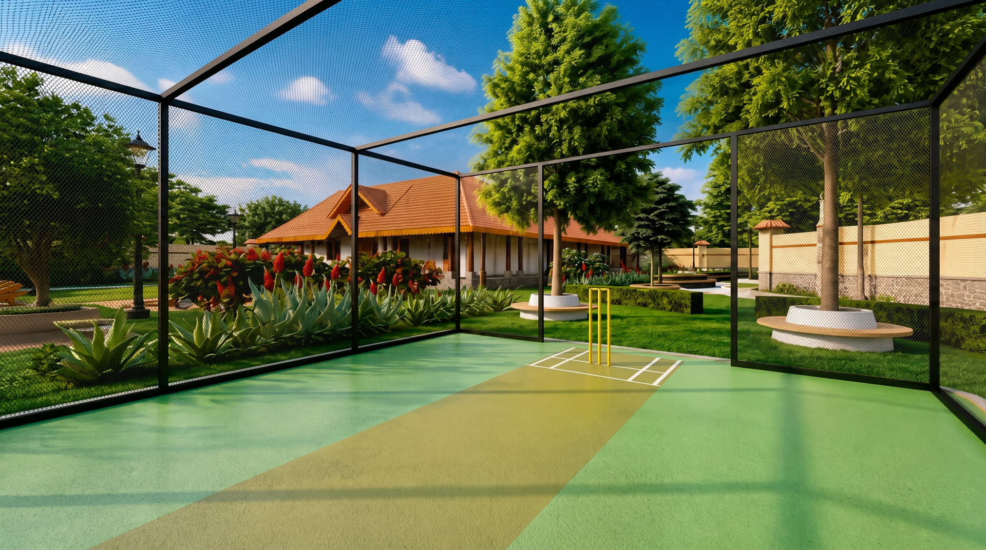Box cricket court